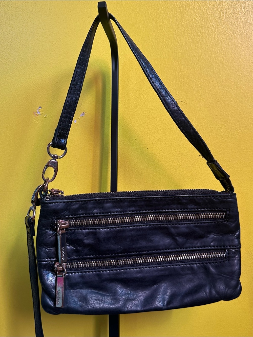 Hobo International Mara Triple/Double Zip Crossbody or Clutch Style Bag